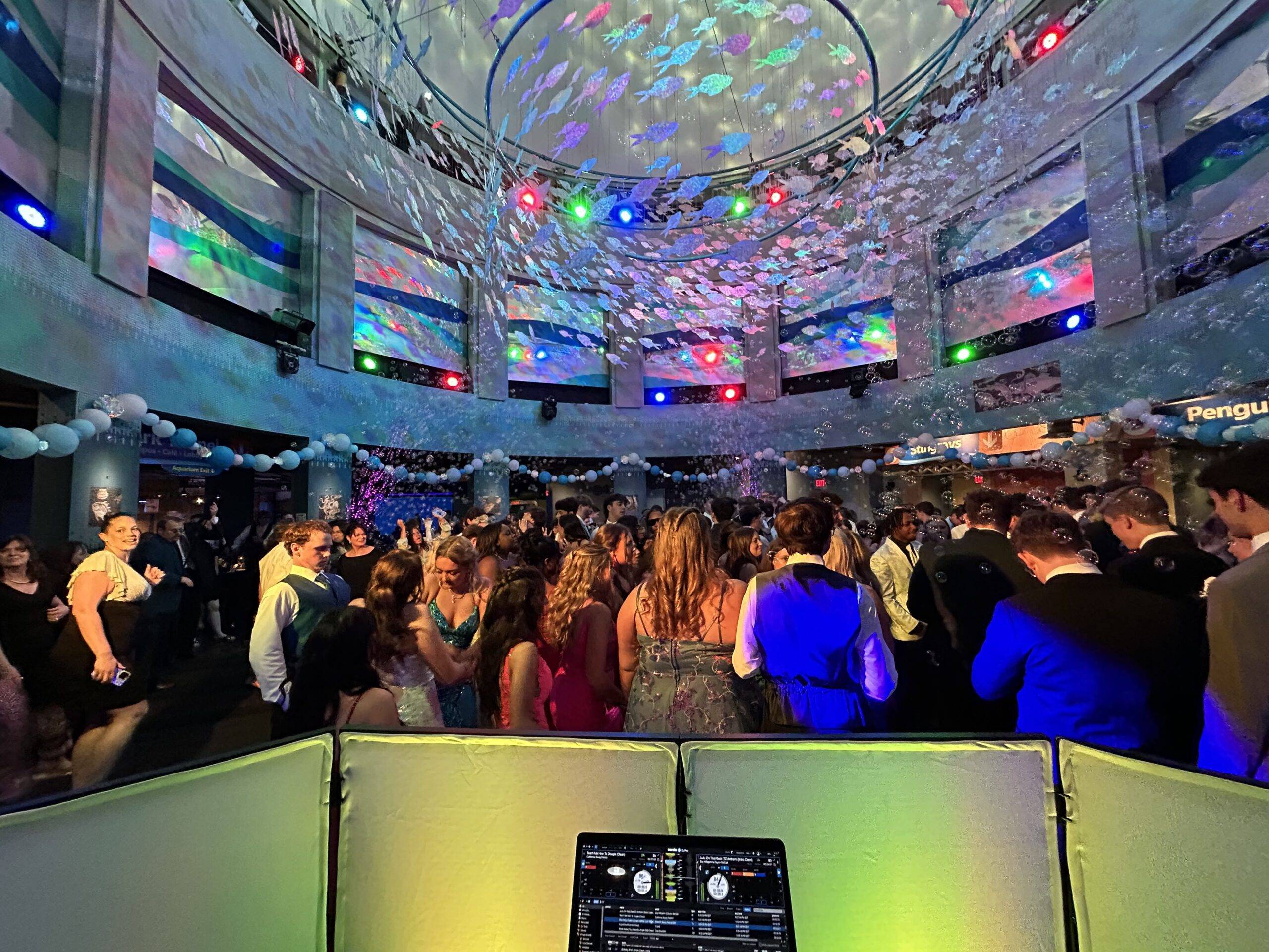 DJ Salvo with c02 gun at a club