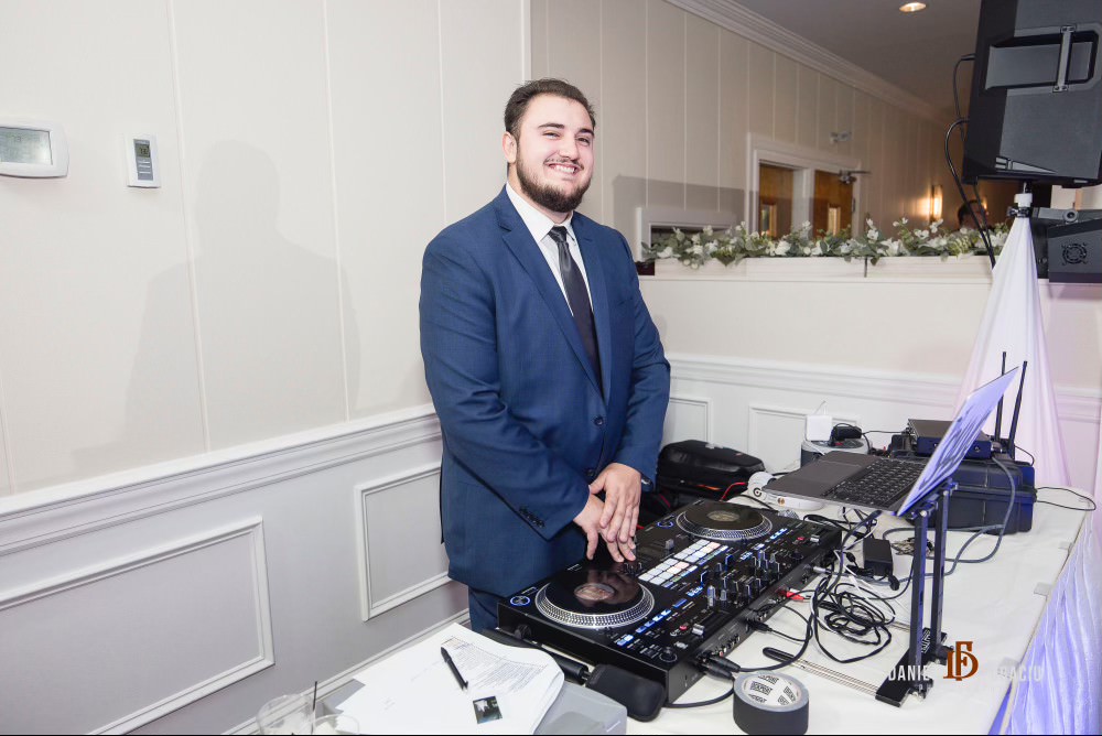 DJ Salvo set up at a wedding