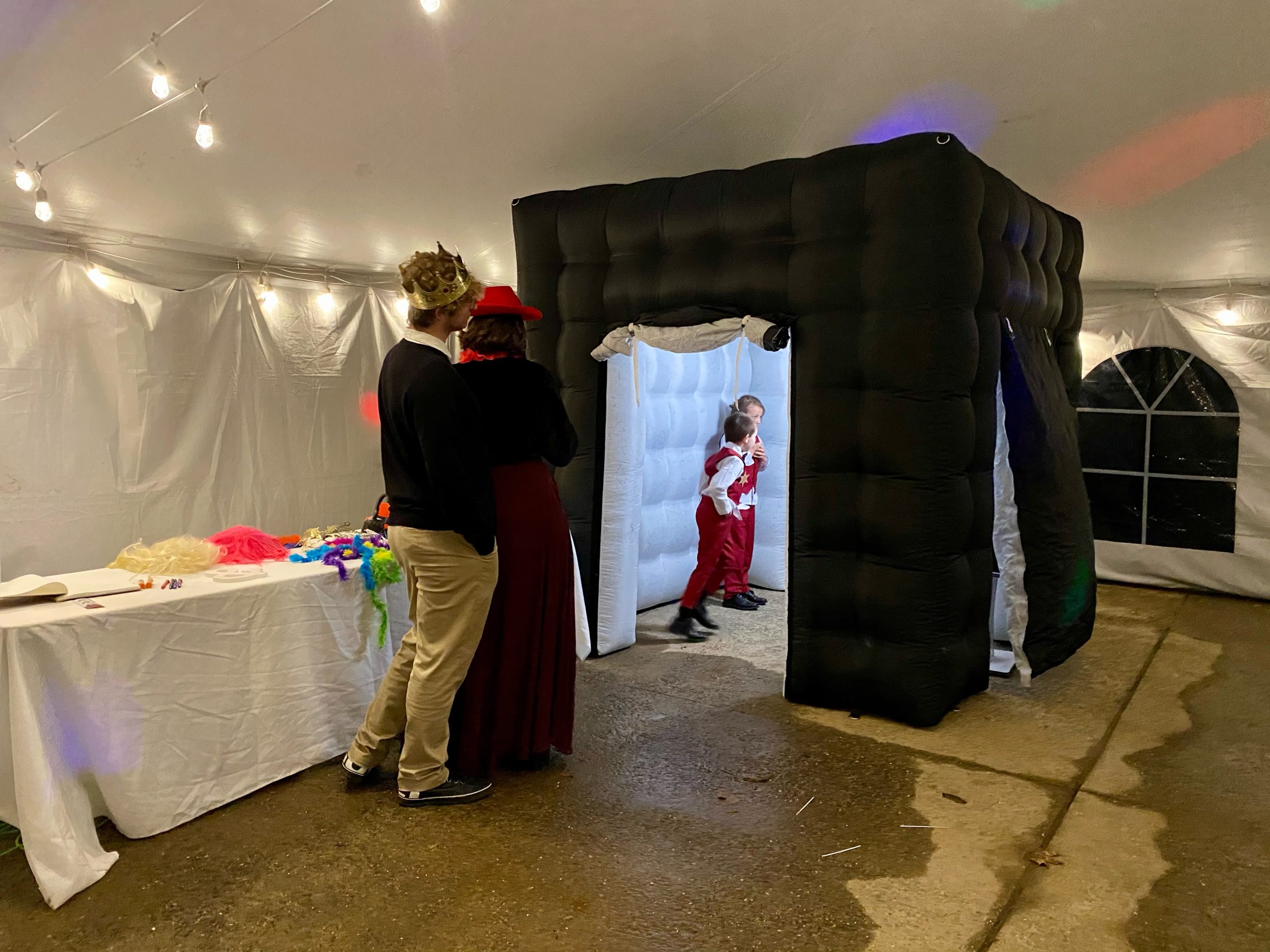 photo booth setup